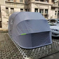 Abri de voiture pliant moderne robuste en acier inoxydable, auvent de garage rétractable, tente extérieure imperméable et coupe-vent pour véhicule mobile