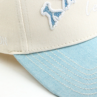 Casquette de baseball personnalisable avec logo, style sportif urbain, en tissu standard, avec logo de sécurité, bleu clair tendance, casquette 5 panneaux