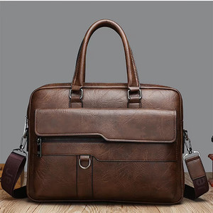 2024 Tùy Chỉnh Sang Trọng PU Da Kinh Doanh Túi Xách Chất Lượng Máy Tính Xách Tay Túi Da Thời Trang Máy Tính Xách Tay Túi Cho Người Đàn Ông Kinh Doanh Sử Dụng - Product Image 3