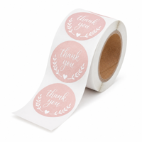 Autocollant à gratter rose en forme de cœur irrégulière, diamètre du noyau 3/4 pouce, pour enveloppes cadeaux, sacs et boîtes – Vente directe usine