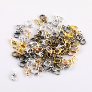 Fermoirs mousquetons en alliage pour bijoux, 10mm, 12mm, 14mm, 16mm, 18mm, 20mm, 23mm, 30mm, 35mm, plaqués multicolores, pour bracelets et colliers DIY - Product Image 5