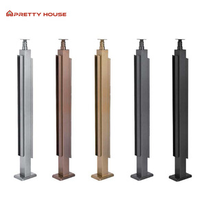 Bestseller: SUS304 Edelstahl-Glasgeländer für Balkone, Modernes Klarglas-Geländer und Handläufe - Product Image 5