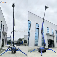 Future Steel Spider Lift Crane avec 10m 16m 20m de hauteur de levage Nouveau approuvé Ce pour les industries de la restauration, de la vente au détail et de l'hôtellerie
