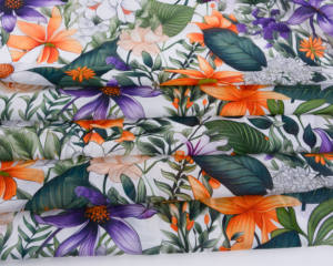 Impresión digital personalizada algodón japonés de alta calidad gasa impresa Floral tela sudanesa mujeres Toub Mauritania Melehfa suizo Total Somalí Dirac para boda - Product Image 3