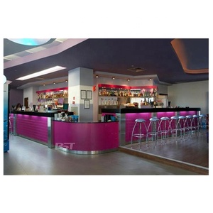 Thiết Kế Sang Trọng <span class=keywords><strong>U</strong></span> <span class=keywords><strong>Shape</strong></span> Đá Nhân Tạo <span class=keywords><strong>Bar</strong></span> Truy Cập Kính Hiện Đại Trang Trí LED Night Club <span class=keywords><strong>Bar</strong></span> Truy Cập - Product Image 2