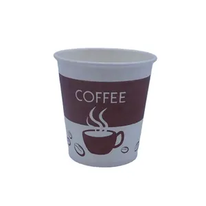 Parti kullanımı fincan özel Logo PLA kaplı soda soğuk meşrubat tek duvarlı kağıt bardak kahve veya çay için