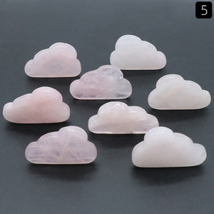 Quartz rose nuage gemmes guérison cristal Feng Shui décor cristal sculpté nuage mignon pierres naturelles <span class=keywords><strong>et</strong></span> <span class=keywords><strong>minéraux</strong></span> cristal - Product Image 2