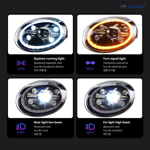 Faro Delantero LED Plug and Play para VW Beetle A5 <span class=keywords><strong>2013</strong></span>-2017, Lámpara de Giro Secuencial DRL, Kit de Reemplazo de Actualización de Ajuste Directo - Product Image 4