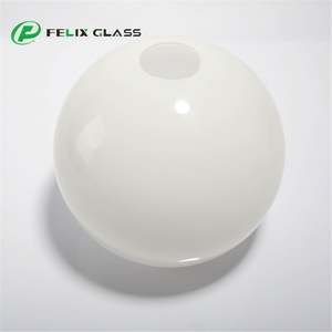 Cúpula de Vidrio Blanco Ópalo de Tamaño Personalizado, Pantalla de Vidrio para Lámpara de Araña o Colgante - Product Image 1