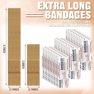 Pansement extensible transfrontalier, bande longue, pansement respirant pour plaies, pansement pour doigts, bandage élastique de fixation des doigts - Product Image 1