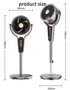 Smart APP/Voice/Remote Control Brushless Metal Stand Fan Adjustable Height Aromatherapy 24H <b>Timer</b> Pedestal Air Circulator Air Ci - Product Image 1