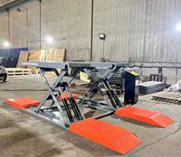 Ascenseur portatif personnalisé de voiture de ciseaux de 1.2/1.4/1.6m capacité de 4000kg avec le double cylindre hydraulique