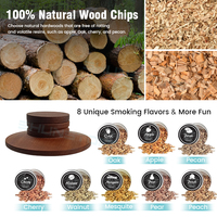 Kit de fumeur de Cocktail personnalisé avec torche et pierres de glace et 4 types de Chips en bois, emballage en boîte d'avion pour les amateurs de whisky
