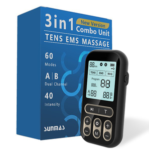 Mesin Stimulator otot Eectro portabel alat TENS 3 in 1TENS untuk pijat bahu dan leher - Product Image 1
