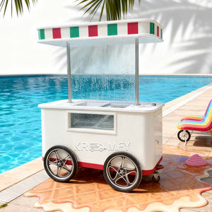 Vitrine réfrigérée 2025 pour chariot mobile de glaces italiennes et de sucettes glacées - Product Image 2