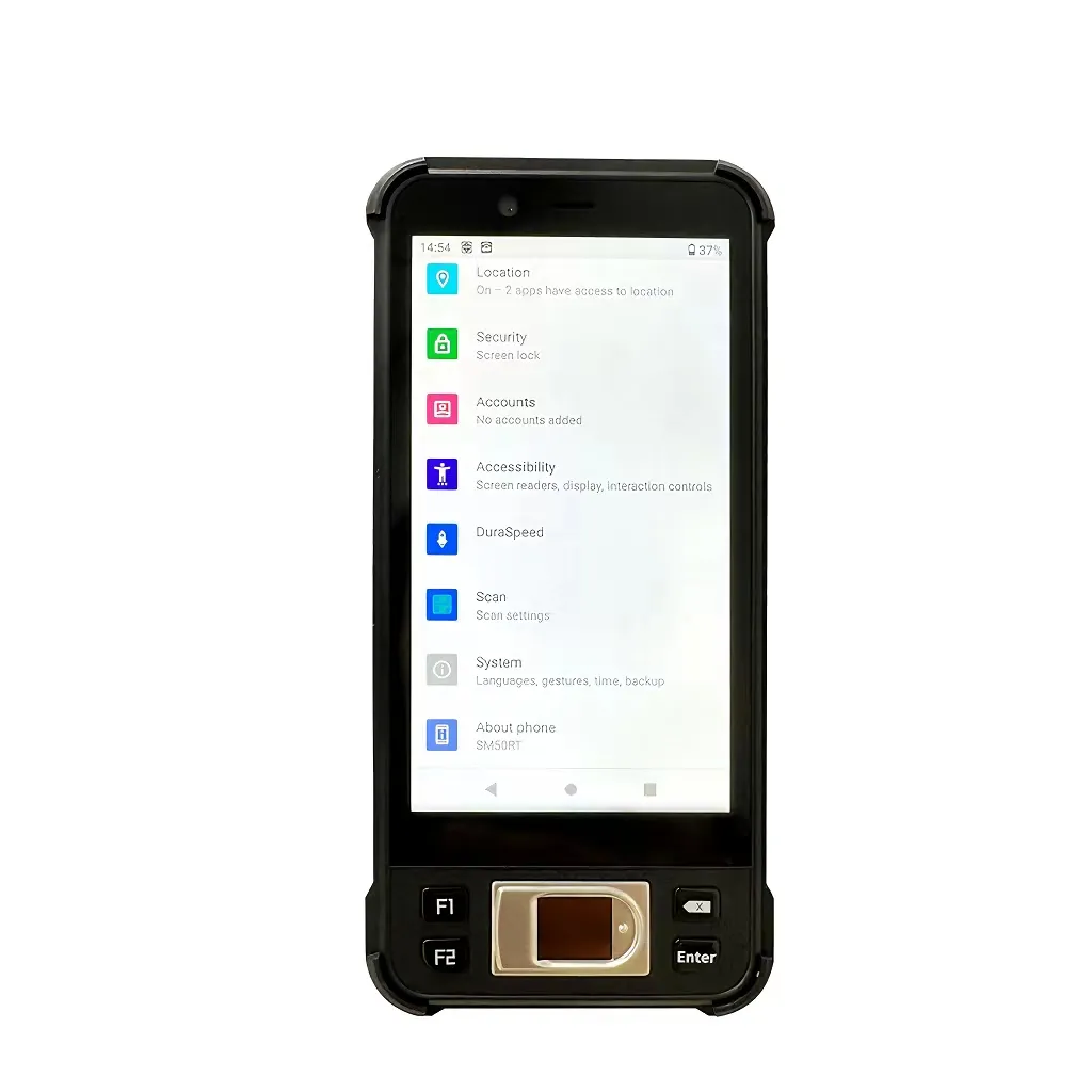 स्कैनमैक्स SM50RT 4+64GB Android11 लंबी दूरी का हैंडहेल्ड UHF RFID रीडर NFC और फ़िंगरप्रिंट रीडर के साथ