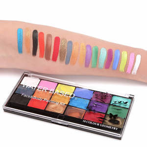 Peinture corporelle et maquillage visage non toxiques personnalisés, huile de peinture sûre pour Halloween, Noël, fêtes, avec pinceau - Product Image 4