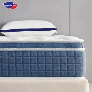 12英寸记忆泡沫特大号真空床垫袋装弹簧床垫睡眠支持减压乳胶记忆床垫