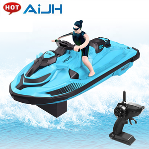 AiJH Rc barco Control remoto lancha eléctrica modelo <span class=keywords><strong>de</strong></span> alta velocidad 2,4G agua Rc lancha motora Juguetes - Product Image 1