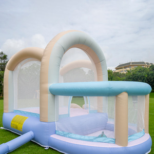 Château gonflable avec trampoline et toboggan 330x280x220cm pour enfants, équipement de jeu extérieur pour la maison - Product Image 2