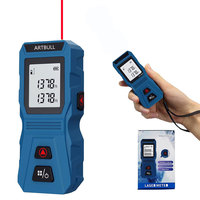 Mini télémètre laser de type pochette 60m, unité : m, pi, po, ruban de mesure numérique laser