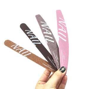 80/80 Grit Double Sided Nail File Personalized Gray Emery Board Salon Manicure Accessories Salon Nail Care Files Tools