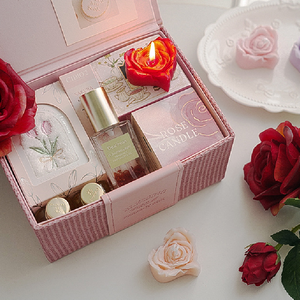 Molly Glory Home Decor Tanabata Día <span class=keywords><strong>de</strong></span> San Valentín Regalo <span class=keywords><strong>de</strong></span> cumpleaños Flor Rosa Vela <span class=keywords><strong>de</strong></span> aromaterapia Vela perfumada - Product Image 4