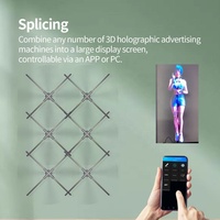 Ventilateur holographique 3D haute résolution HD 100CM pour la publicité en extérieur/intérieur, l'éducation, utilisation OEM avec garantie d'un an