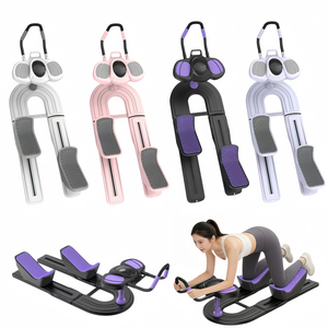 New Anti-Slip Foldable <b>ABS</b> Material Adjustable Bodybuilding Fitness Crawling Machine Core Strength Trainer Home Use Waist - Product Image 1