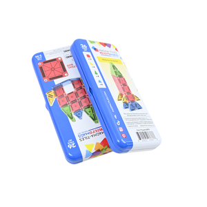 Set di Micro piastrelle da viaggio età 3-99 scatola di immagazzinaggio di piastrelle di ceramica magica Magnicreal Magnanc alimenta lattine di metallo - Product Image 4