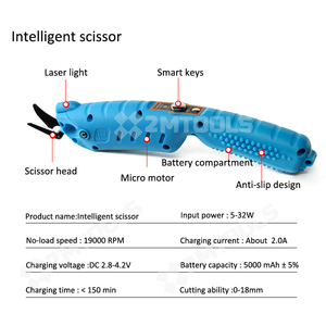 Xách Tay Không Dây Laser Hướng Dẫn Điện Vải Cắt Kéo, Điện Thông Minh Kéo, Có Thể Sạc Lại Dệt Kéo - Product Image 2