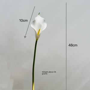 <span class=keywords><strong>Fleur</strong></span> artificielle en PVC au toucher réaliste, lys calla, branche unique, arrangement floral pour mariage et maison, matériel - Product Image 6