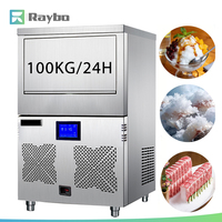 Machine à glace commerciale RAYBO 100KG/24H pour restaurants, machine à glace en flocons pour la fraîcheur des aliments, production 24 heures sur 24