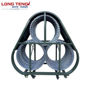 Barrière d'isolement antiémeute <span class=keywords><strong>mobile</strong></span> Barrière de sécurité concertina pour barrage routier Fil de rasoir de défense - Product Image 5