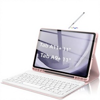 Étui de protection compatible pour tablette A11 Plus, clavier en cuir pour S10 FE, étui magnétique détachable pour S110 Lite, fente pour stylet A9