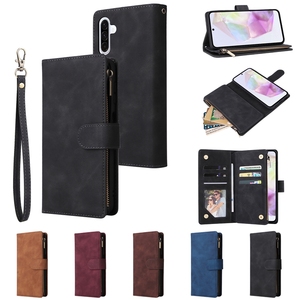 Étui portefeuille multifonctionnel en cuir pour Samsung <span class=keywords><strong>Galaxy</strong></span> S25 Plus A56 A26 5G A06 A16 5G A55 A35 A25 A15 Cover Pouch - Product Image 5