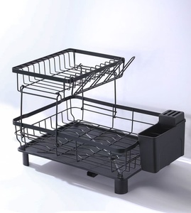 Escurridor de platos de cocina multifunción, estante de secado de vajilla de 2 niveles, escurridor de vajilla, soporte de almacenamiento - Product Image 5