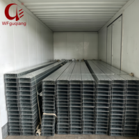 WEIFANGGUQIANG Certifié ISO/CE, Cannelle de câblage électrique perforée en acier galvanisé à chaud pour l'extérieur/l'intérieur, 0,7-3 mm