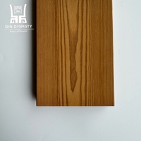 Panneaux de plancher en bois de pin massif modernes pour l'extérieur, sans formaldéhyde, traités thermiquement en profondeur, Thermowood