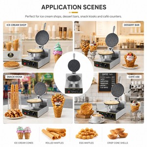 Macchina elettrica per spuntini a cono/fornaio a cono singolo per <span class=keywords><strong>gelato</strong></span> - Product Image 6
