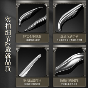 Herramienta para pelar camarones de acero inoxidable 304, pelador de cangrejos de río rápido y sin esfuerzo, abridor de conchas de camarones Mantis para el hogar - Product Image 4