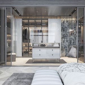 Madera Color Diseño Aluminio Dormitorio Muebles vidrio Armario - Product Image 4