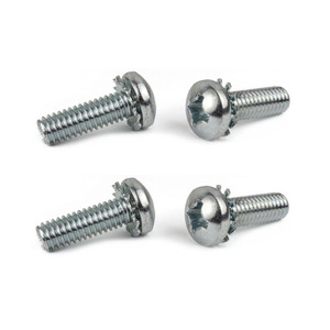 Bán buôn 4-40x5 mét kẽm mạ thép Pan Head Phillips Máy Vít với nội bộ răng khóa máy giặt - Product Image 3