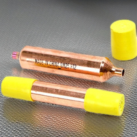 Nouveau séchoir à filtre à tube en cuivre 15G pour outils HVAC Pièces de réfrigération Réfrigérant sec pour réfrigérateurs et climatiseurs