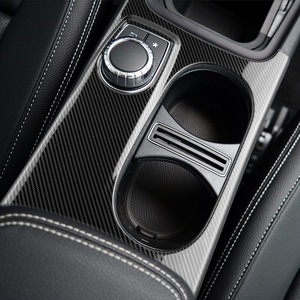 Autocollant décoratif adhésif en acier inoxydable pour porte-gobelet de console centrale Mercedes-Benz, pour CLA200 GLA180 A200 - Product Image 1