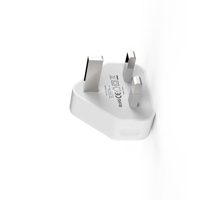 Fast Adapter USB Port 3 Pin Plug UK 5V1A Mobile Phone Adapter Triangle Charger for Smart Phone