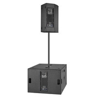 Subwoofer Actif Professionnel de 18 Pouces avec DSP, Haut-Parleur de Basse Haute Puissance pour DJ, Mariages, Événements Scéniques, Événements en Direct et Tournées