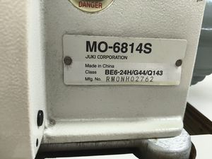 Máquina de Coser <span class=keywords><strong>Overlock</strong></span> Industrial JUKI MO-6814S Usada de 4 Hilos, de Alta Velocidad, Fabricada en Japón - Product Image 5