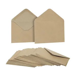 Cartão de convite personalizado, cartão de convite de carta e envelope personalizado 20227-1111 5 ''* 7'' em branco com 10 pacotes