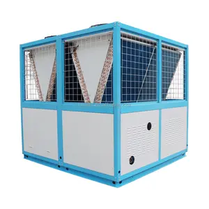 4 compressor open type 50ton 60 ton 80ton industry air cooled screw water chiller price